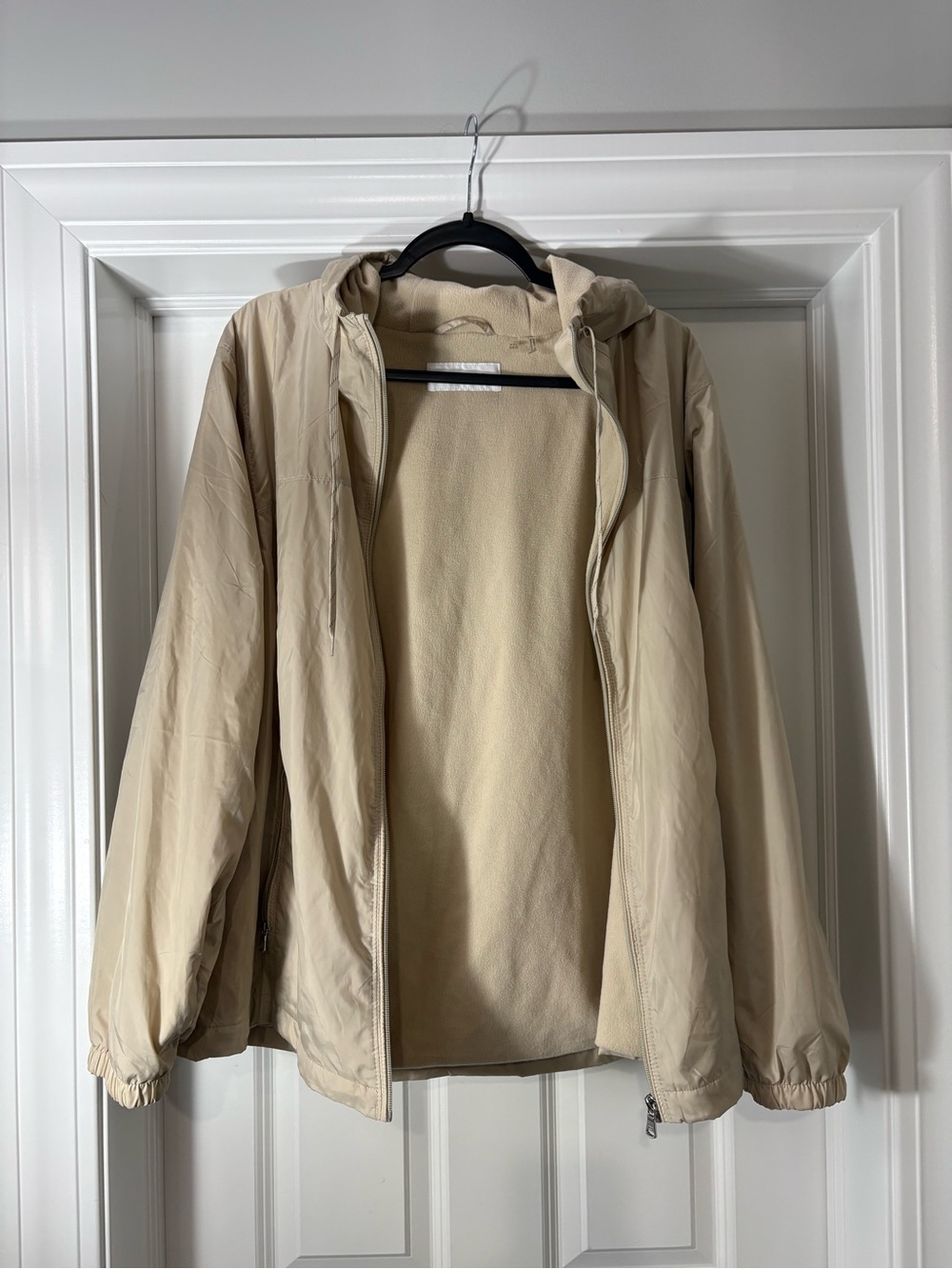 Calvin Klein Beige Lightweight Hooded Jacket